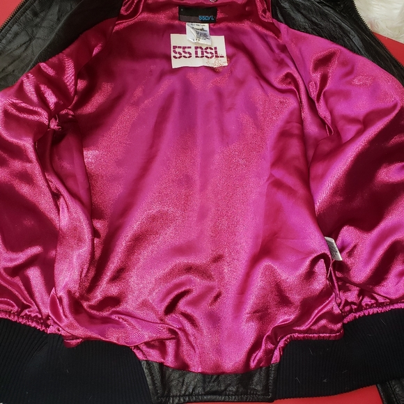 Diesel leather bomber jacket